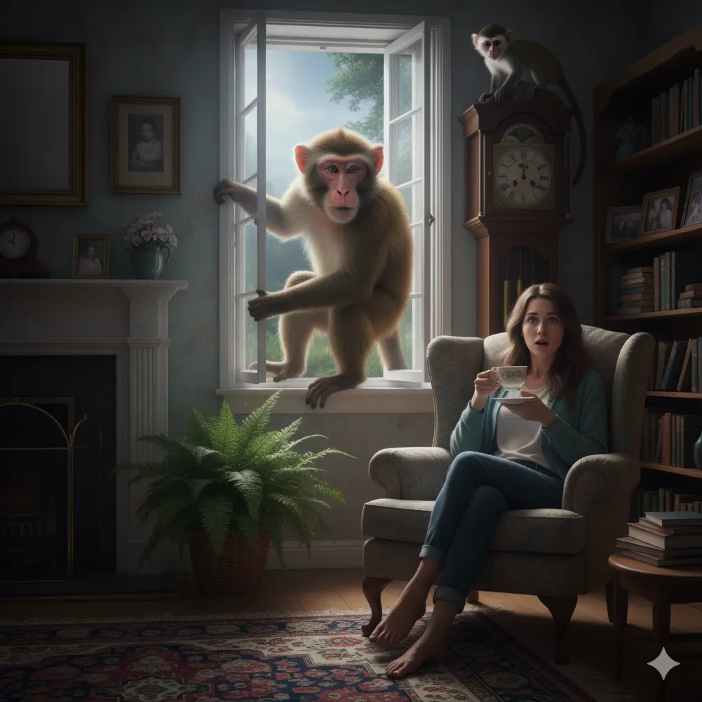Dream of Monkey Coming Inside House