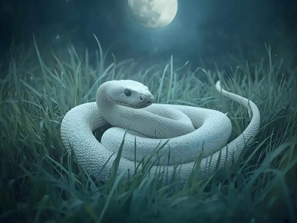 White Snake in Dream Meaning in Hindi